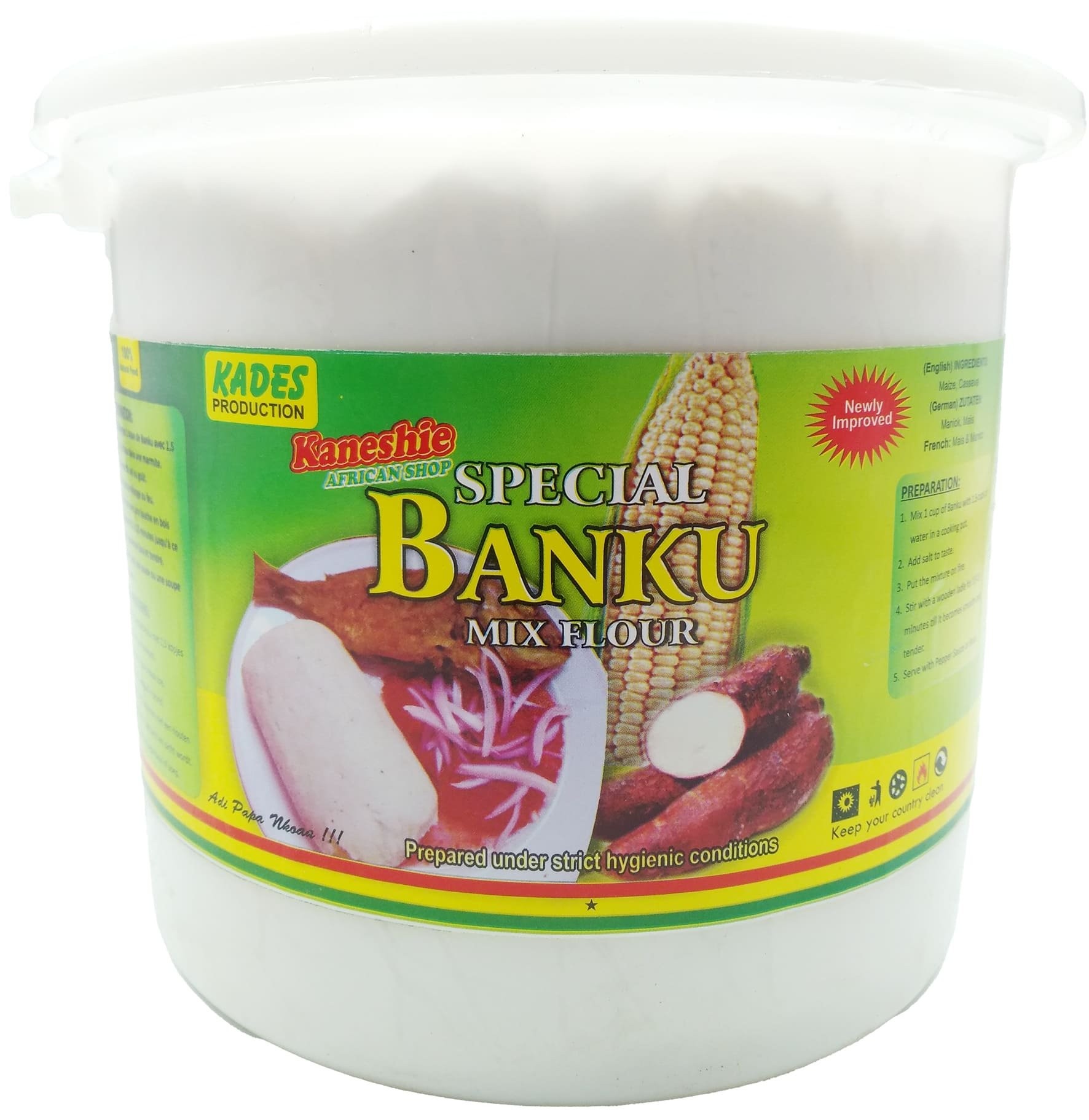 Banku Mix Kaneshie Bucket 1 x 3 kg.