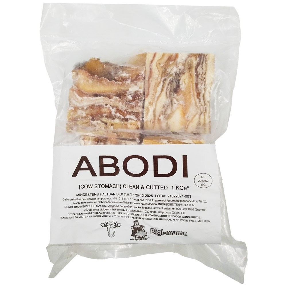 Cow Stomach* Abodi, Cut - Bigi Mama 12 x 1 kg.