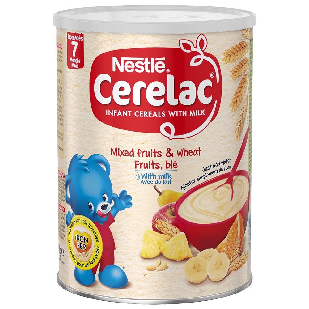 Cerelac Wheat & Mixed Fruits/Milk 12 x 1 kg.