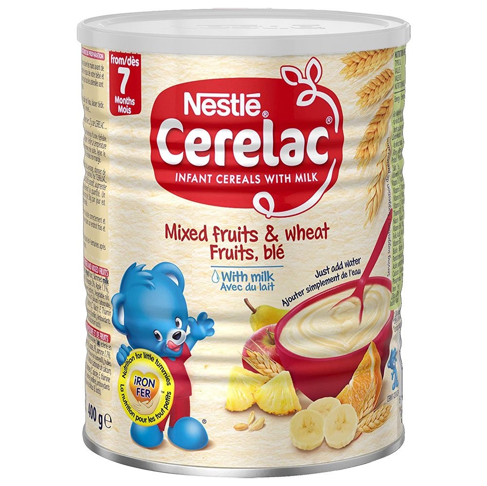 Cerelac Wheat & Mixed Fruits/Milk 24 x 400 gr.