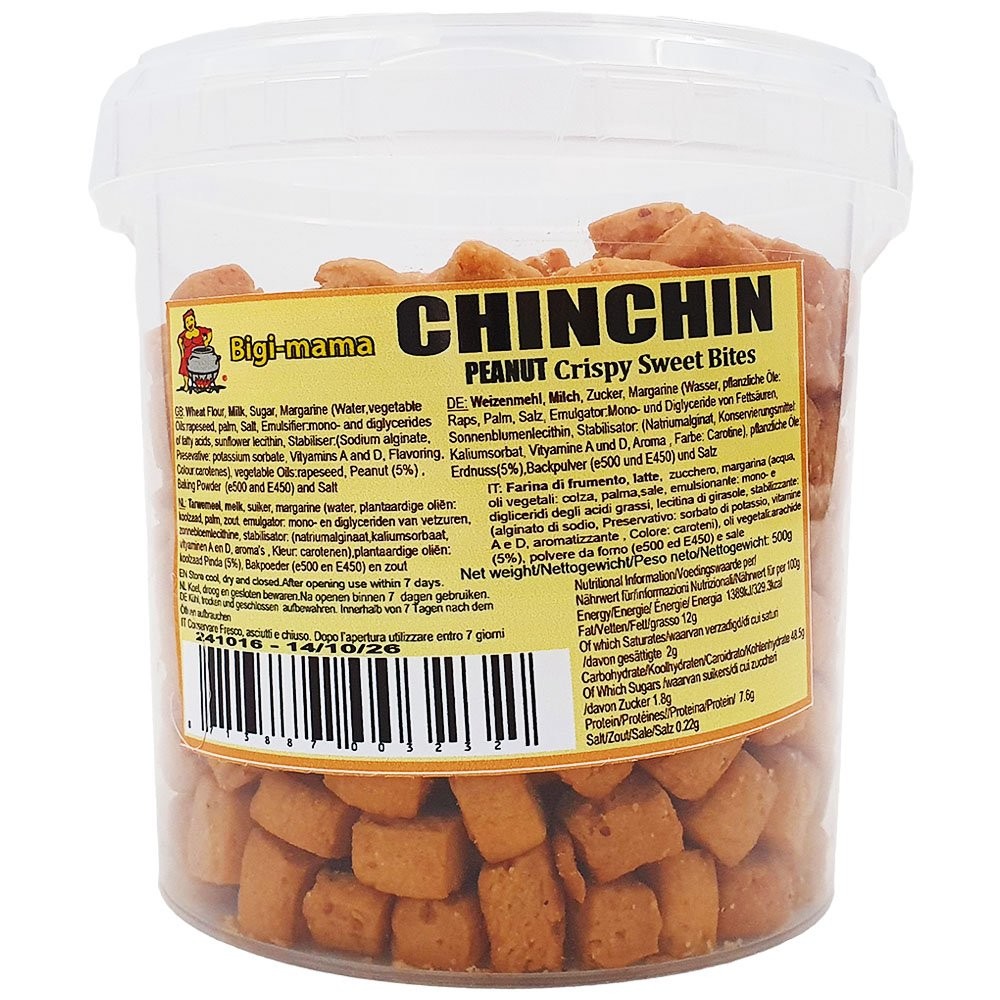Chin Chin Peanut Biscuits Bigi Mama Bucket 10 x 500 gr.