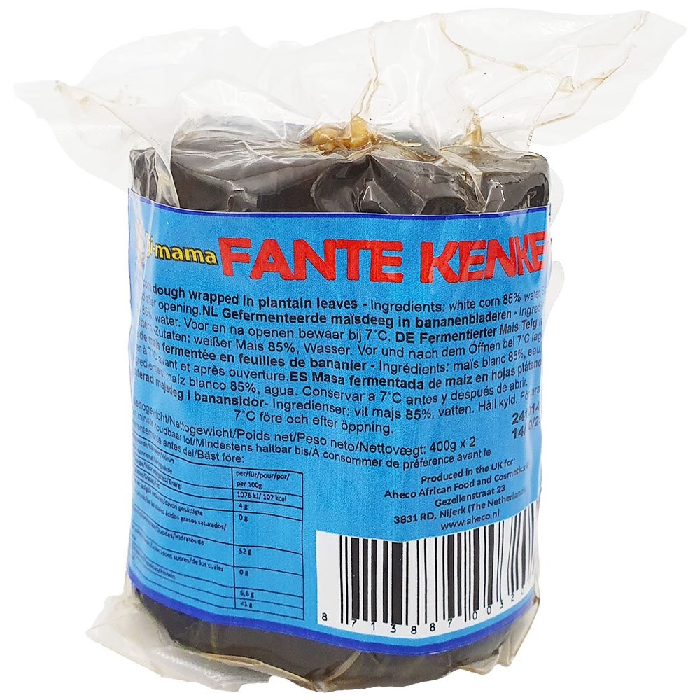 Fanti Kenkey Vacuum Packed Bigi Mama 12 x 600 gr.