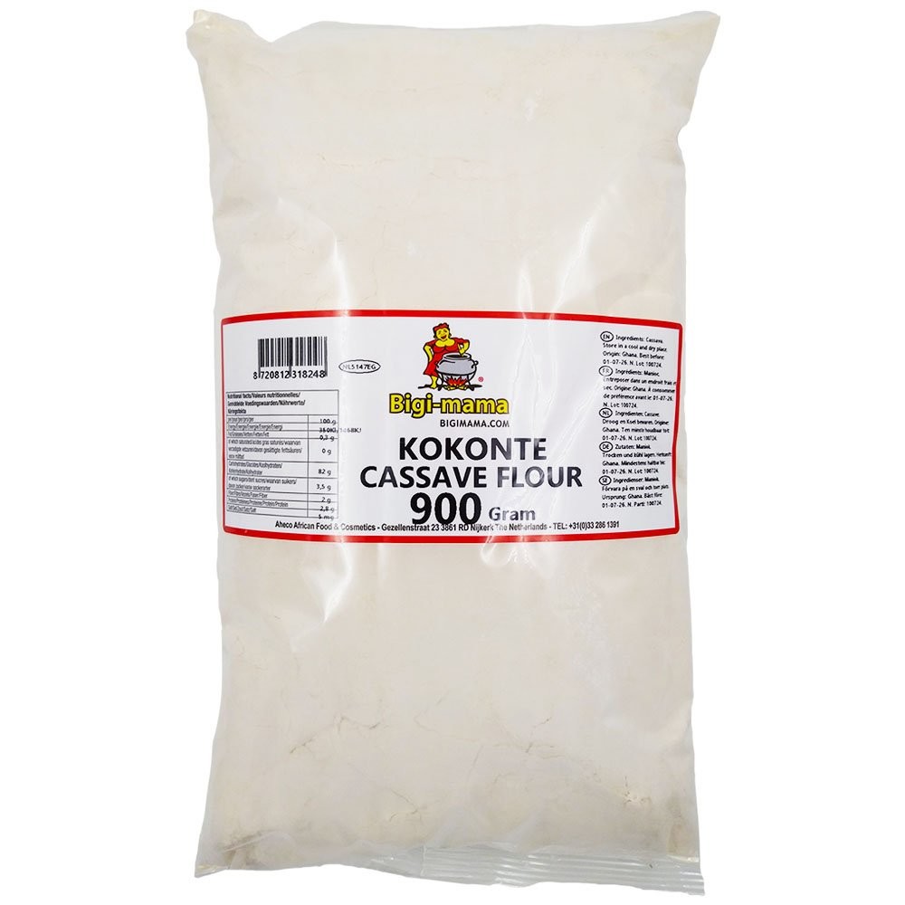 Kokonte Cassave Flour Bigi Mama 10 x 900 gr.