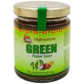 Green Chili Sauce Bigi Mama Glass 12 x 160 gr.