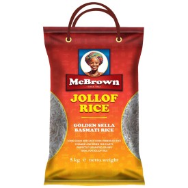 Rice Basmati Parboiled Sella Jollof McBrown 4 x 5 kg.