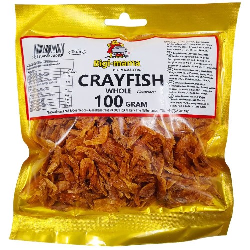 Crayfish Whole Small African Style - Bigi Mama 10 x 100 gr.