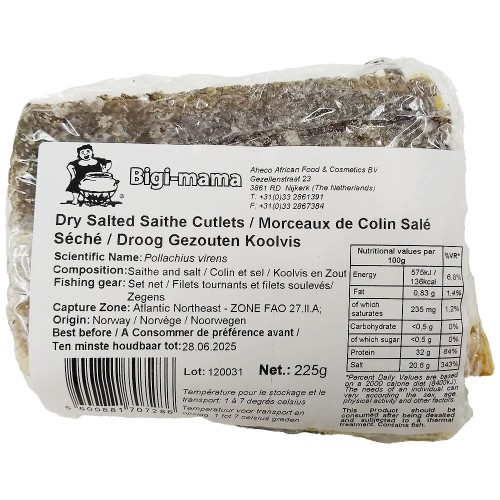 Saithe Poisson Salé - Makajabu 18 x 225 gr.