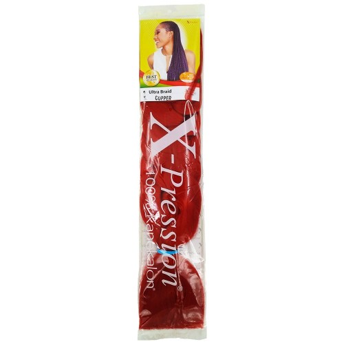 X-Pression Ultra Braid Colour Copper.