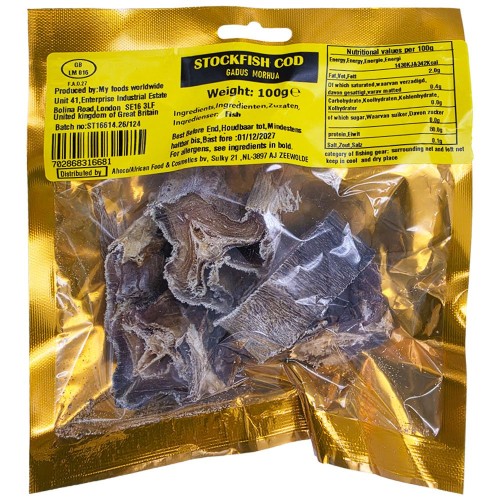 Stockfish Real Cod Steaks - Bigi Mama 10 x 100 gr.