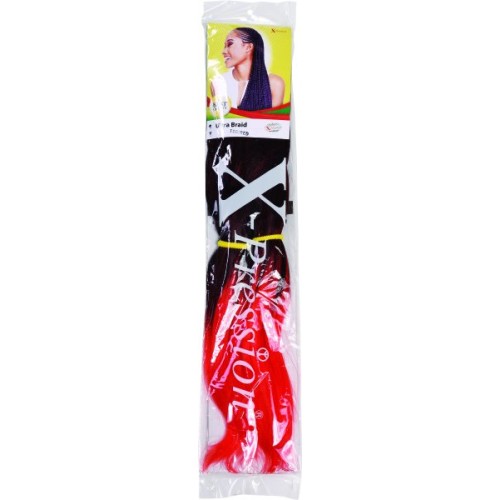 X-Pression Ultra Braid Colour T1B/Red.