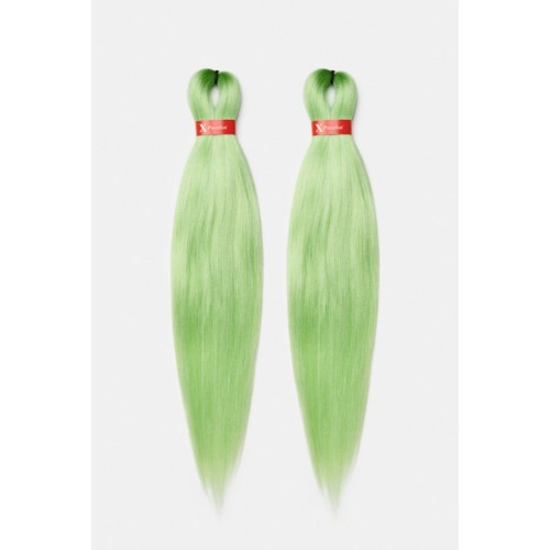 X-Pression UB 2x Pre-Streched Colour Ice Green.