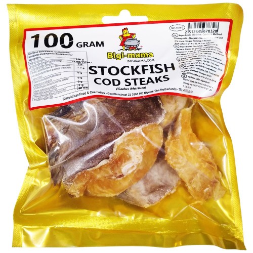 Stockfish Cod ''B'' Steaks - Bigi Mama 10 x 100 gr.