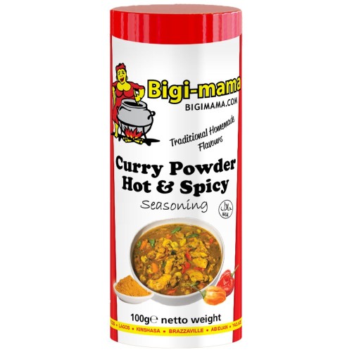 Curry Powder Hot & Spicy Seasoning Bigi Mama 12 x 100 gr.