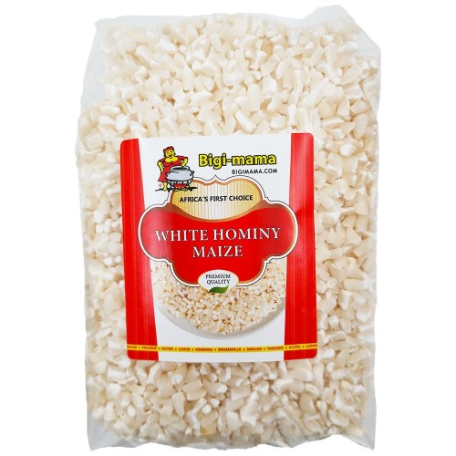 Maize Broken/Hominy White Bigi Mama 10 x 900 gr.