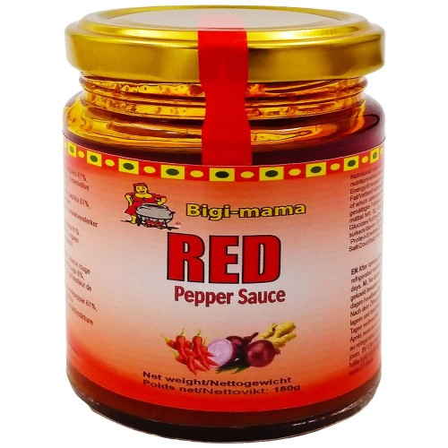 Red Chili Sauce Bigi Mama Glass 12 x 160 gr.