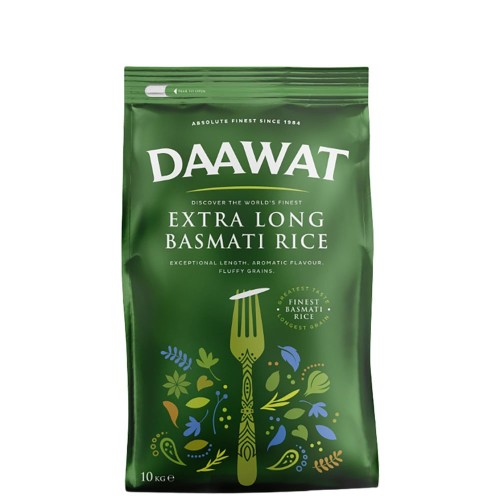 Rice Basmati Daawat Extra Long - Green 10 kg.