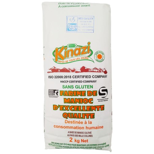 Cassave Flour Kinazi Rwanda 10 x 2 kg.