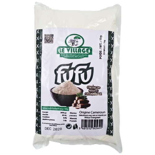 Fufu Manioc Cameroon - Le Village 12 x 1 kg.