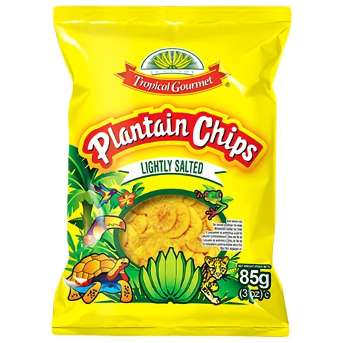 Plantain Chips Tropical Gourmet Salt 20 x 85 gr.