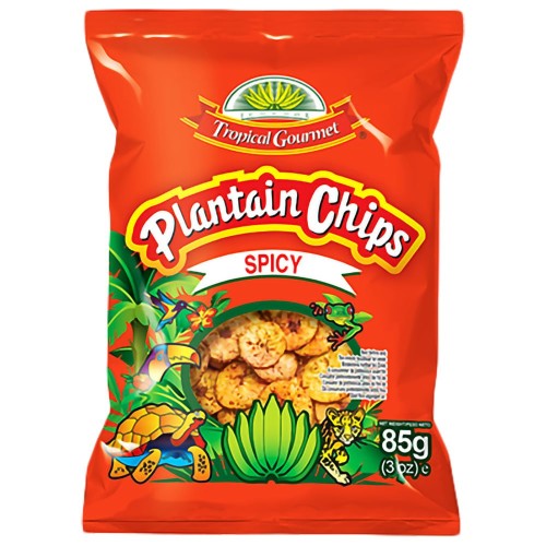 Plantain Chips Tropical Gourmet Spicy 20 x 85 gr.