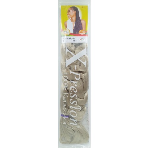 X-Pression Ultra Braid Colour Silver.