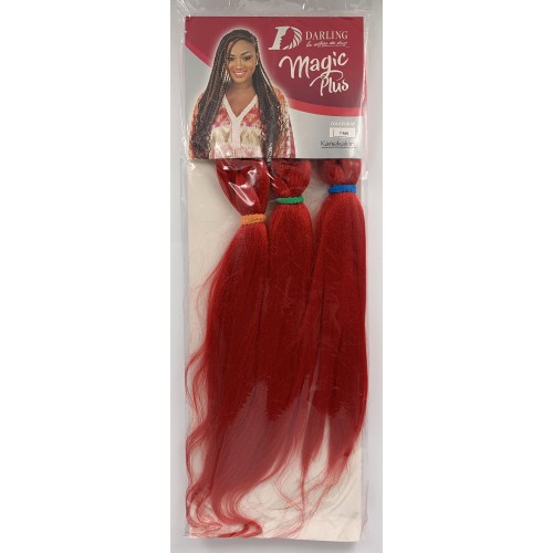 Darling Magic Plus T Braid Pre-Streched Colour TRed.