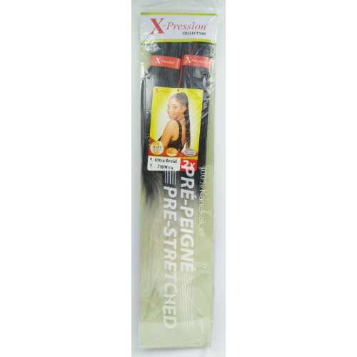 X-Pression UB 2x Pre-Streched Colour T1B/White.