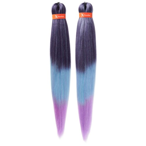 X-Pression UB 2x Pre-Streched Colour T3/OM/Blue Lavender.