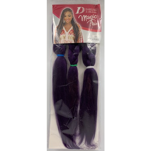 Darling Magic Plus T Braid Pre-Streched Colour TPurple.