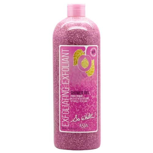 So White! F&W Exfoliating Shower Gel 940 ml.