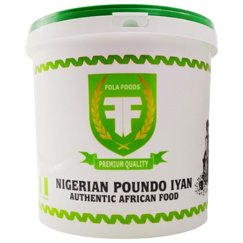 Pounded Yam Fola Foods Bucket 1 x 9 kg.