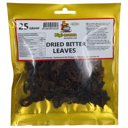 Bitterleaf Dry Leaves - Bigi Mama 10 x 25 gr.