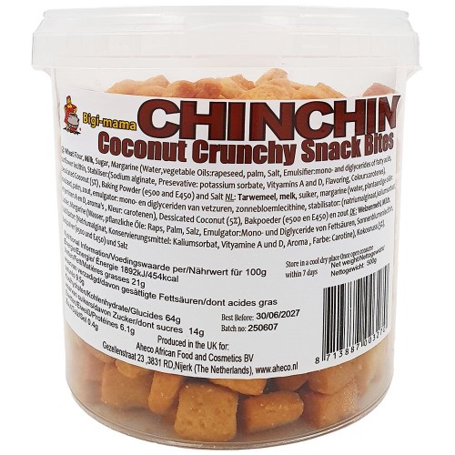 Chin Chin Coconut Biscuits Bigi Mama Bucket 10 x 500 gr.