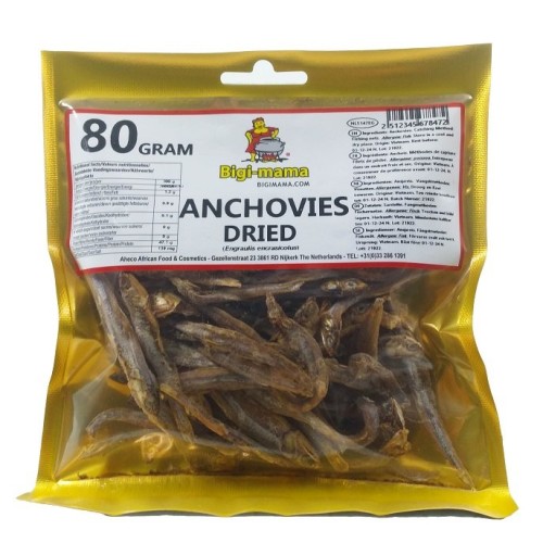 Anchovy Dried - Bigi Mama 20 x 80 gr.