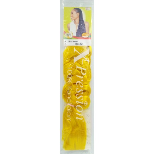 X-Pression Ultra Braid Colour Yellow.