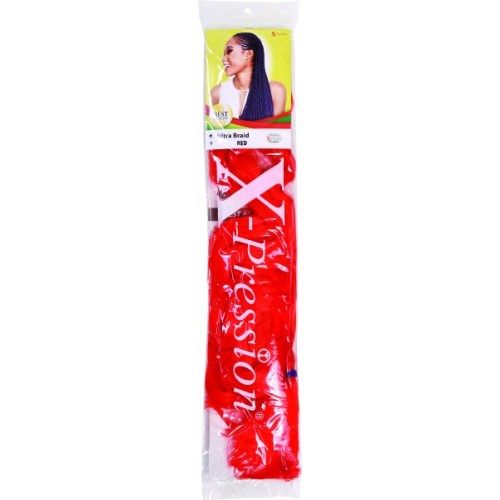 X-Pression Ultra Braid Colour Red.