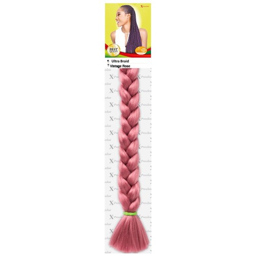 X-Pression Ultra Braid Colour Vintage Rose.
