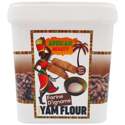 Yam Flour African Beauty Bucket 1 x 4 kg.
